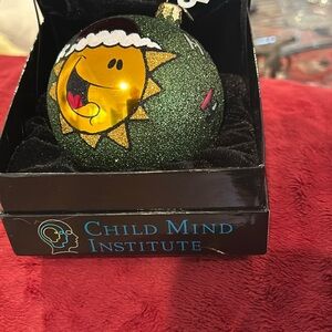 New Super cute CHRISTOPHER RADKO CHILD MIND INSTITUTE AL ROKER BALL ORNAMENT